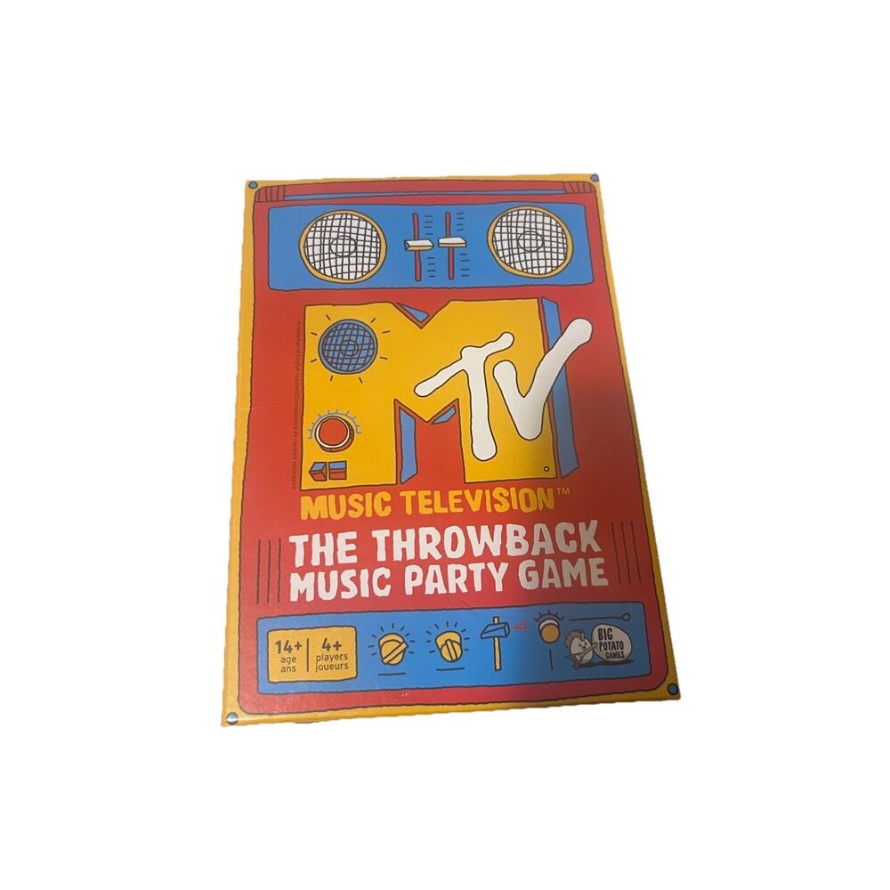 MTV‎ Music Party Game -2020- Television The Throwback Music 4+ Players